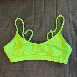 Forever 21 neon sporty bikini top